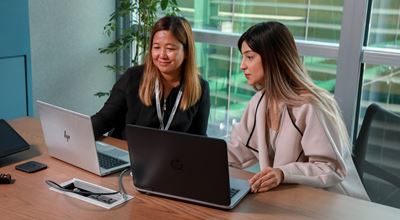 Two Nouryon employees managing risk and governance