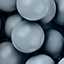 synthetic image of monodisperse silica particles