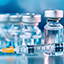 Syringe and sterile vials with clear liquid content